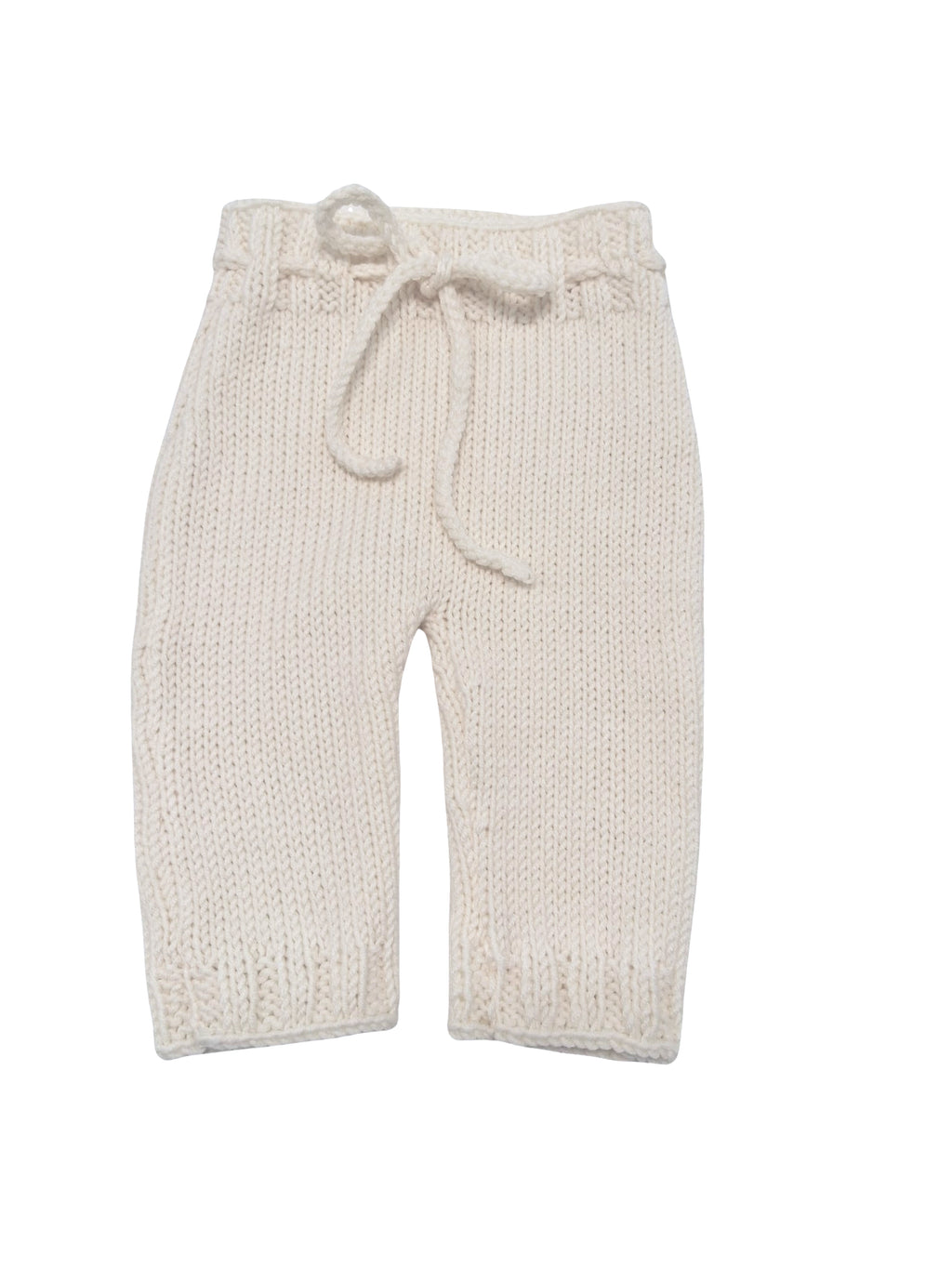 Trousseau de naissance tricot laine mérinos - Bienvenue écru