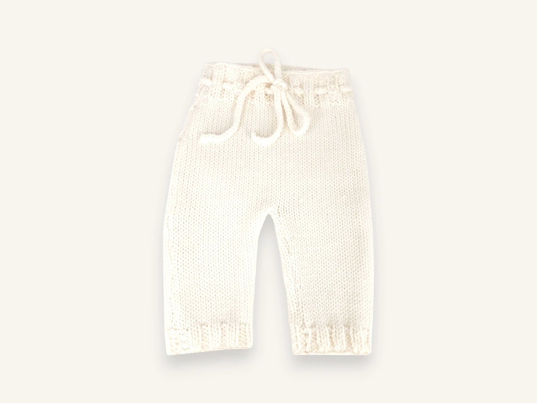 Trousseau de naissance tricot laine mérinos - Chouchou écru