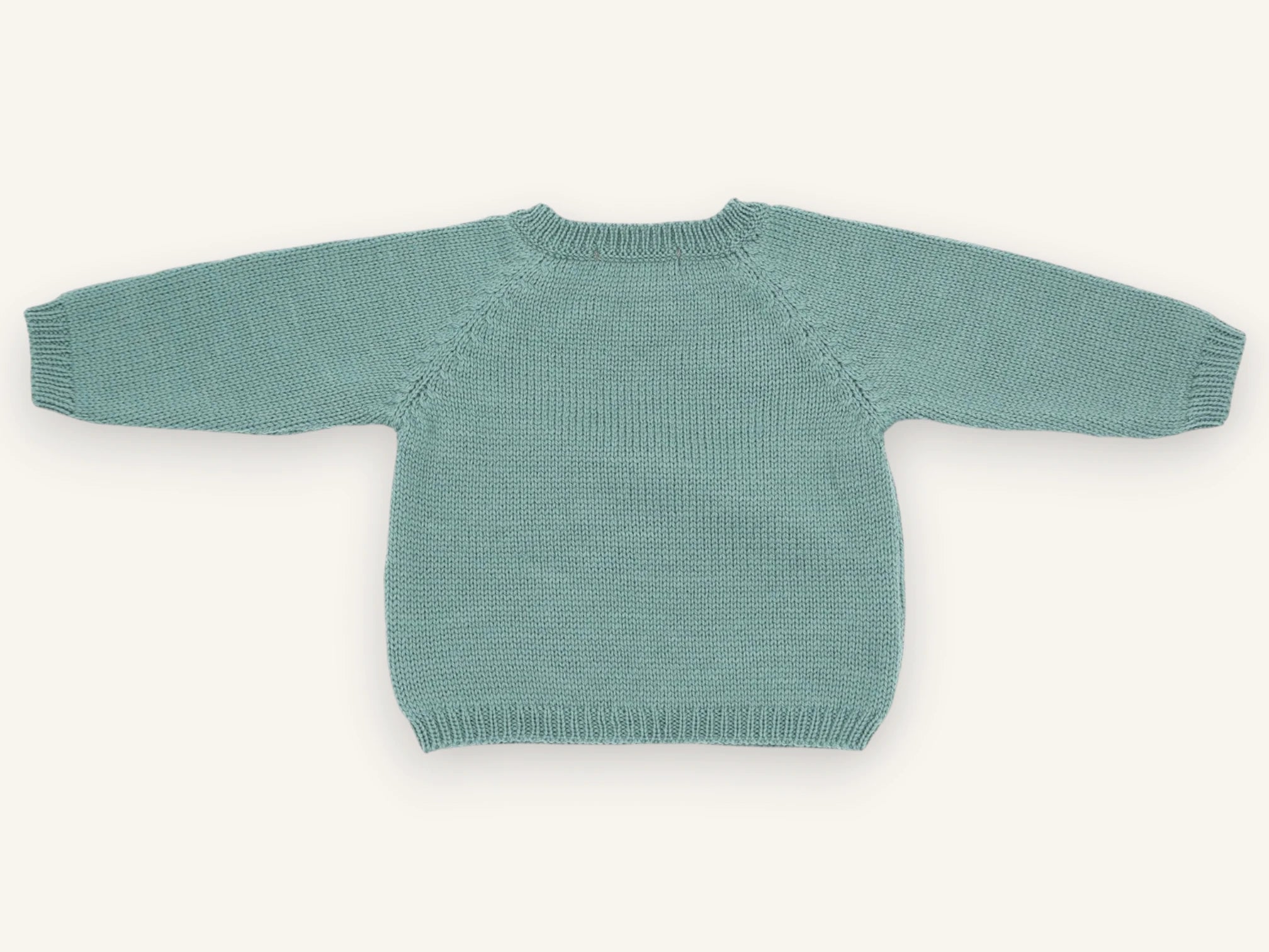 Merino wool baby sweater – Patou blue-grey