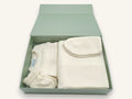 Trousseau de naissance laine mérinos - Bonheur écru